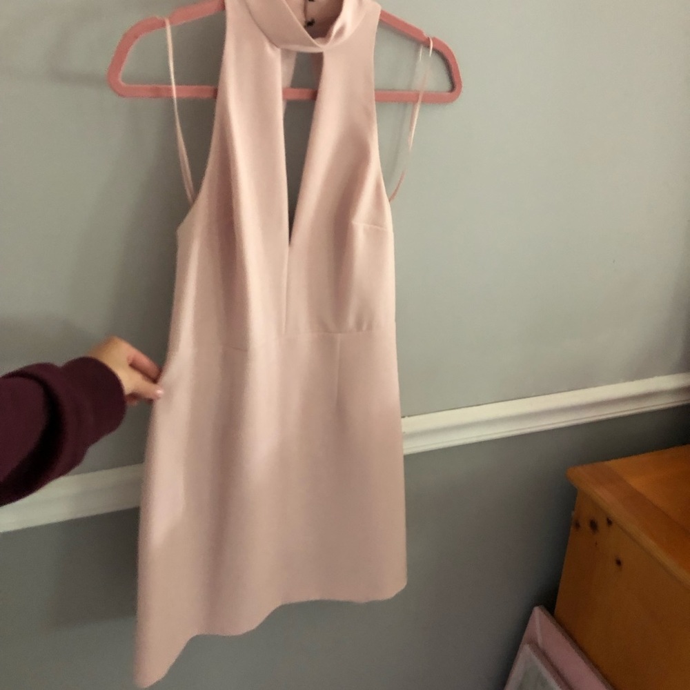 Pink mini dress